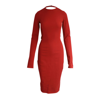 Rick Owens Dress Cotton in Red