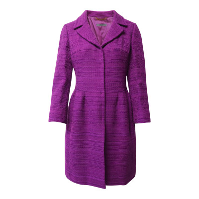 Alberta Ferretti Jacket/Coat Cotton in Violet