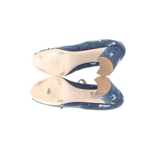 MIU MIU Women's Sandals Jeans fabric in Blue Size: EU 39,5