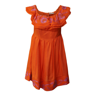 Mary Katrantzou Kleid aus Viskose in Orange