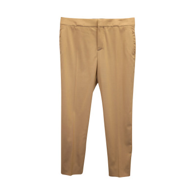 Chloé Trousers Wool in Yellow