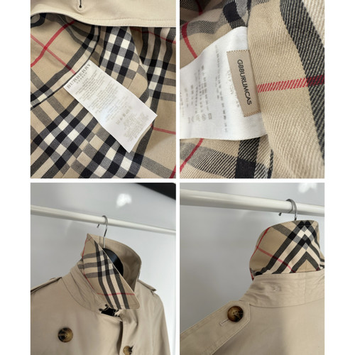 BURBERRY Women's Jacket/Coat Cotton in Beige Size: FR 38