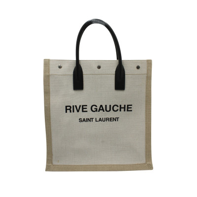 Saint Laurent Tote Bag aus Canvas in Beige