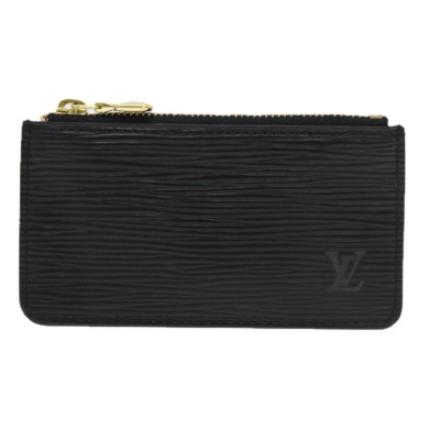 Louis Vuitton Pochette aus Leder in Schwarz