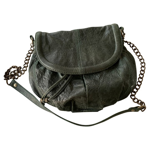 MASSIMO DUTTI Women's Shoulder bag Leather in Green