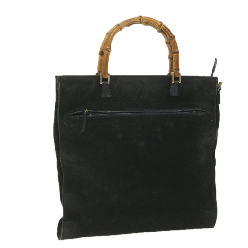 Bamboo Bag Suede in Black