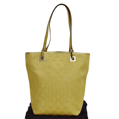 Gucci Tote Bag aus Canvas in Gold