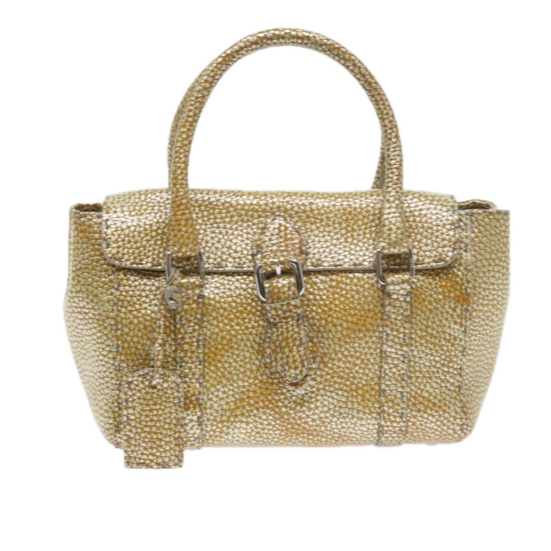 Handbag Leather in Gold