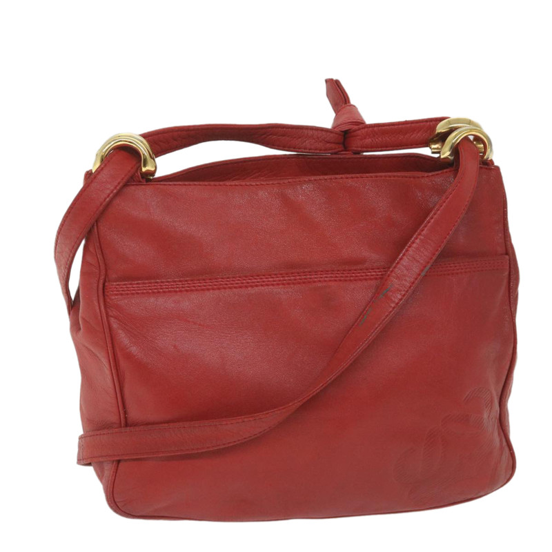 Shoulder bag Leather in Red