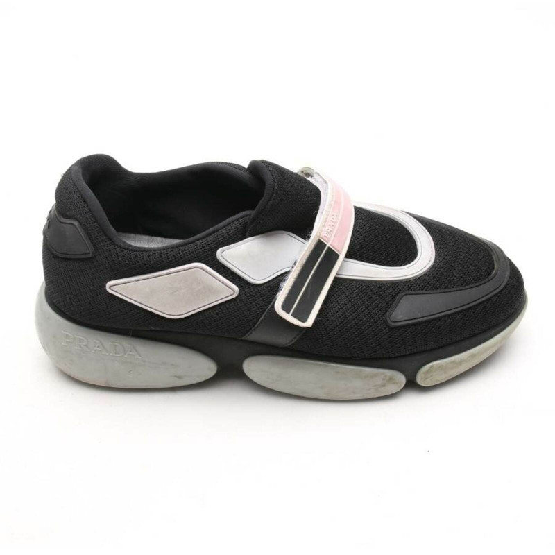 Ladies black clearance prada trainers