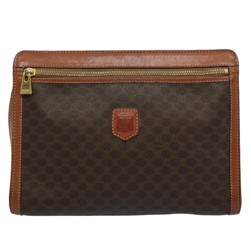 Clutch Bag Canvas in Brown