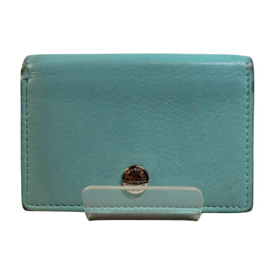 Tiffany & Co. Täschchen/Portemonnaie aus Leder in Blau
