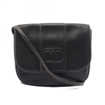 Christian Dior Shoulder bag Leather in Black