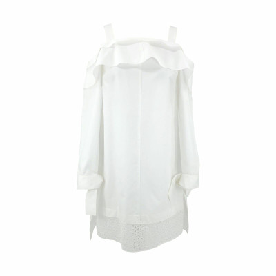 Proenza Schouler Kleid aus Baumwolle in Weiß