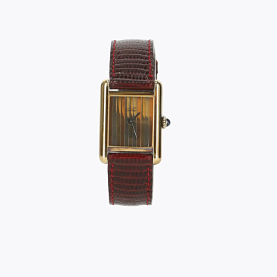 Cartier Armbanduhr aus Stahl in Gold