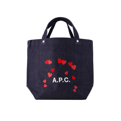 A.P.C. Tote Bag aus Baumwolle in Blau