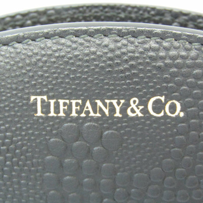 Tiffany & Co. Täschchen/Portemonnaie aus Leder in Schwarz