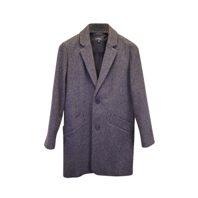 A.P.C. Jacket/Coat Cotton in Grey