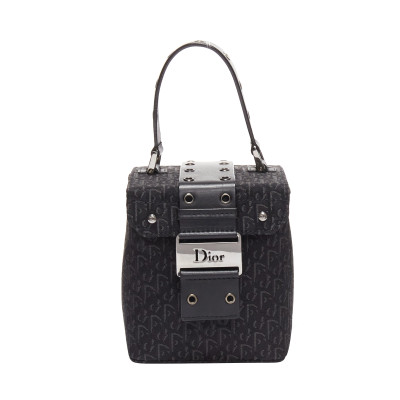 Christian Dior Handbag Canvas in Black