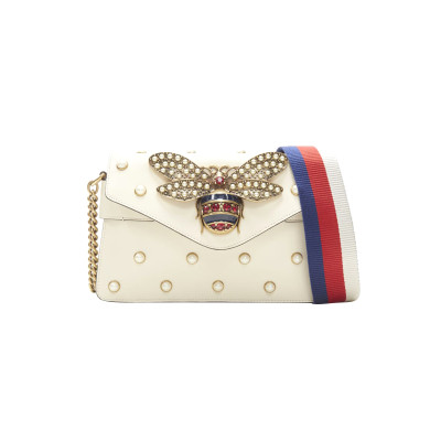 Gucci Clutch Leer in Wit