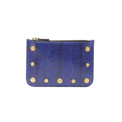 Versace Handbag Leather in Blue