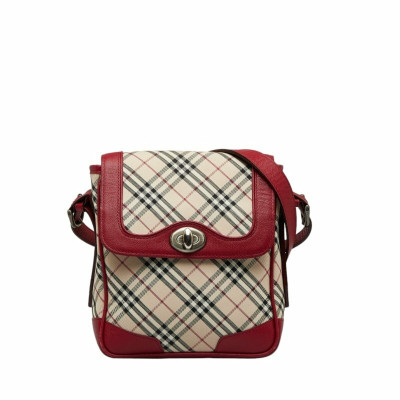 Burberry Shopper Canvas in Rood