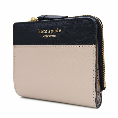 Kate Spade Täschchen/Portemonnaie aus Leder in Beige