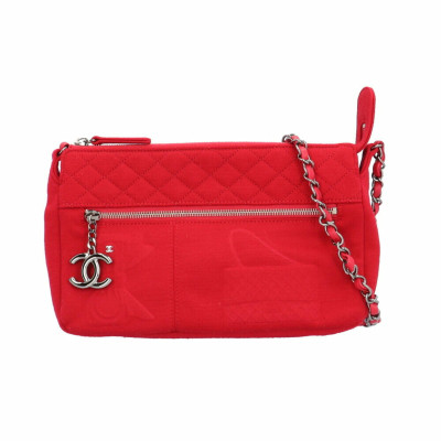 Chanel Shoulder bag Cotton in Red