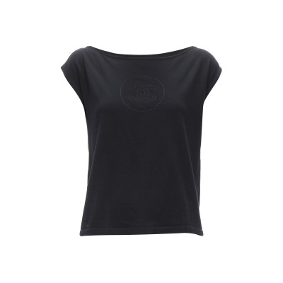 Chanel Top Cotton in Black