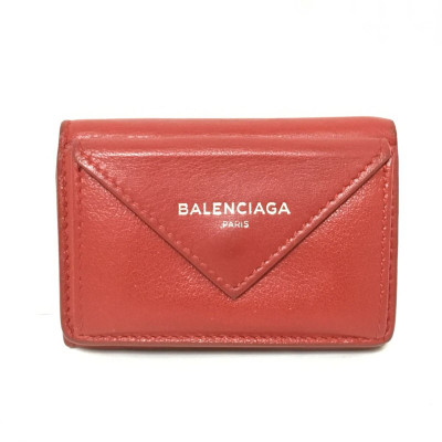 Balenciaga Papier Leather in Red