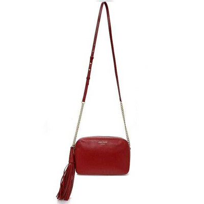 Jimmy Choo Borsa a tracolla in Pelle in Rosso