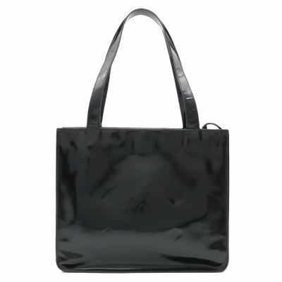 Chanel Tote bag Patent leather in Black