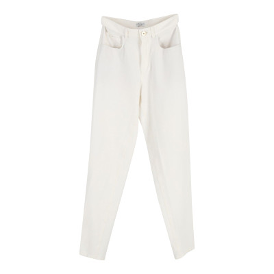 Brunello Cucinelli Trousers Cotton in White