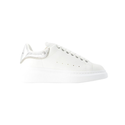 Alexander McQueen Sneaker in Pelle in Bianco