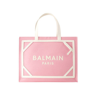 Balmain Handbag Canvas in Pink