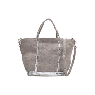 Vanessa Bruno Handbag Linen in Grey
