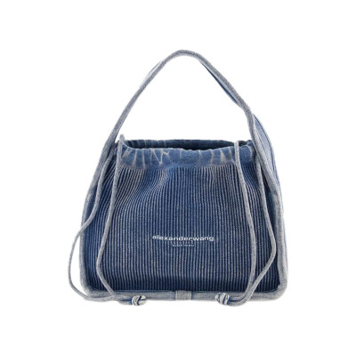 Alexander Wang Handbag Cotton in Blue