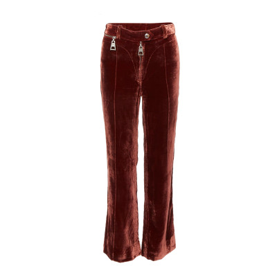 Louis Vuitton Trousers Viscose in Brown