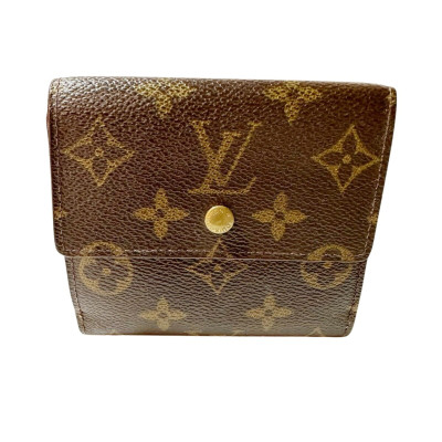 Louis Vuitton Lockme Portemonnaie aus Canvas in Braun