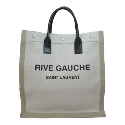Yves Saint Laurent Rive Gauche Tote Canvas in Beige