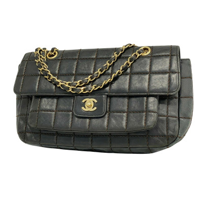 Chanel Chocolate Bar Tote Bag in Pelle in Nero