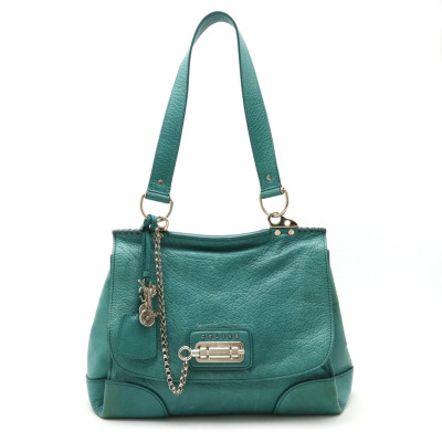 Céline Shopper Leather in Green