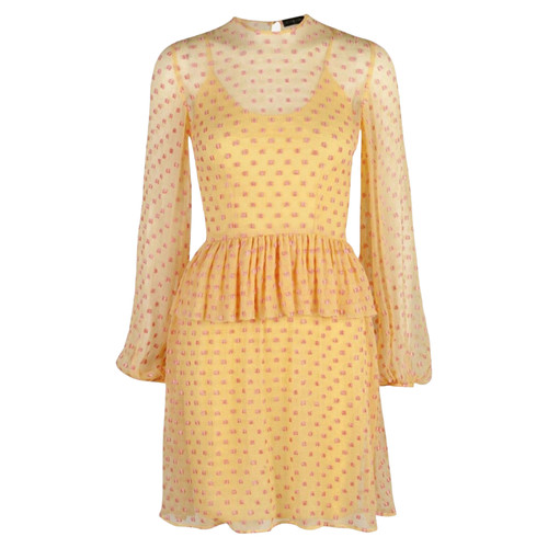 STINE GOYA Damen Kleid aus Viskose in Gelb Größe: XL