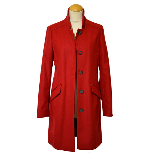 BOSS ORANGE Damen Jacke/Mantel aus Wolle in Rot Größe: DE 34