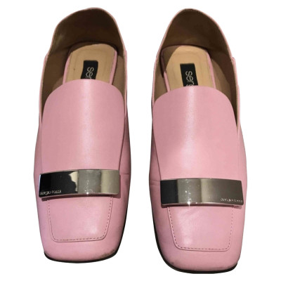 Sergio Rossi Slippers/Ballerinas Leather in Pink