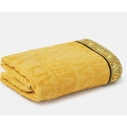 VERSACE Damen Handtuch Baumwolle in Gold | Second Hand