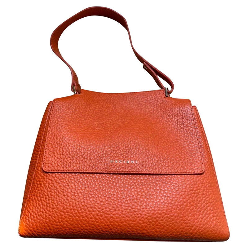 Damen Taschen Umhängetaschen und Geldbörsen Orciani Leder Umhängetasche in Orange 