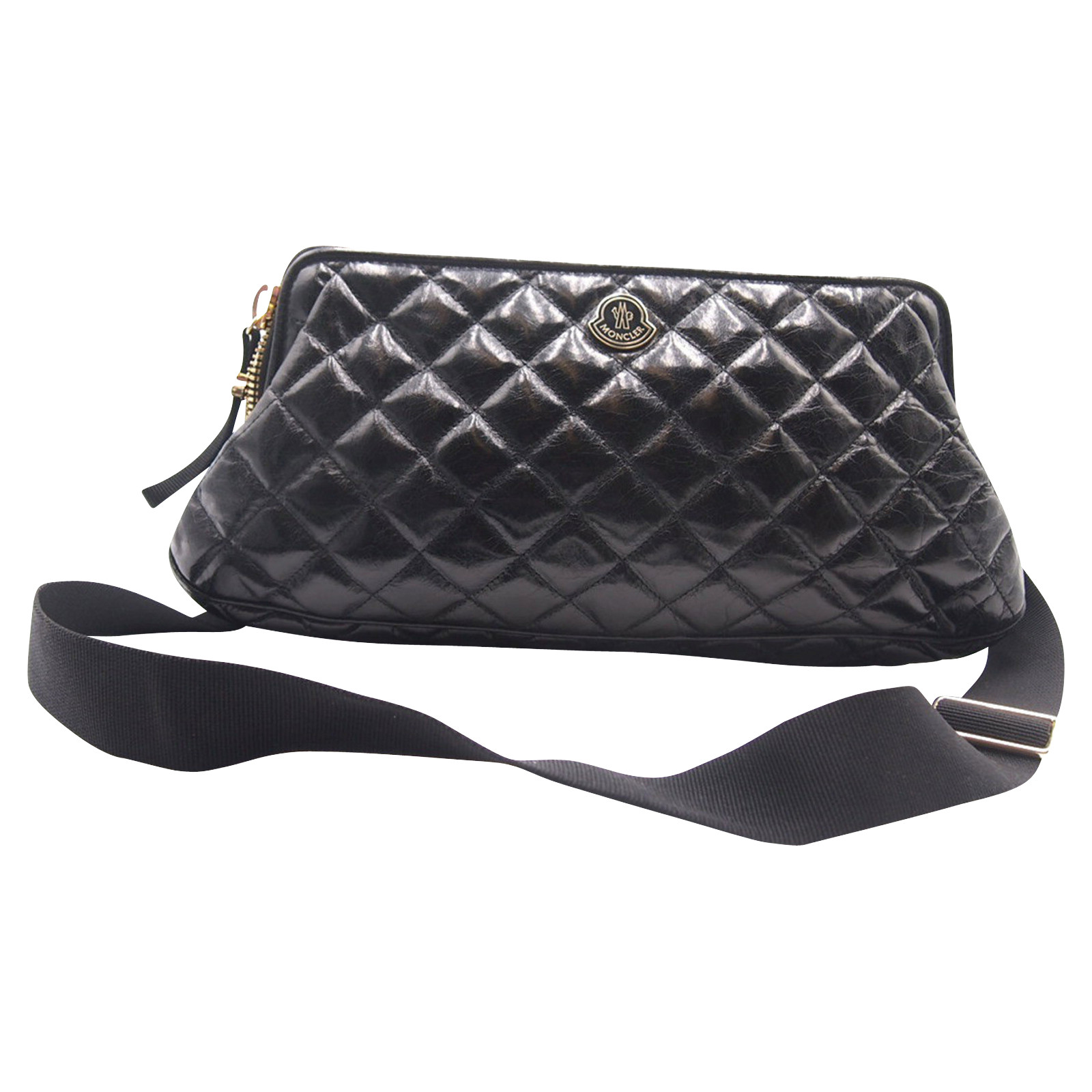 MONCLER Women's Shopper Leather in Black | Second Hand