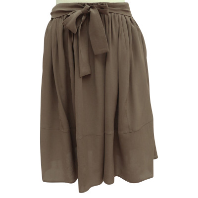 Chloé Silk skirt with tie belt