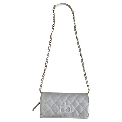 Rocco Barocco Shoulder bag Leather in White